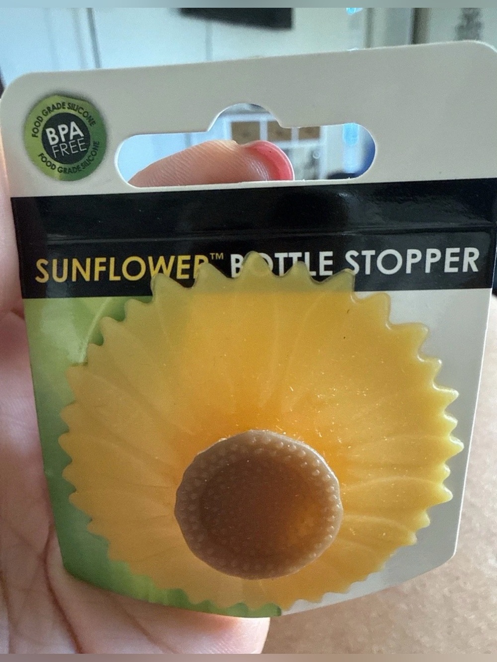 Yellow Silicone Bottle Stopper - BPA Free